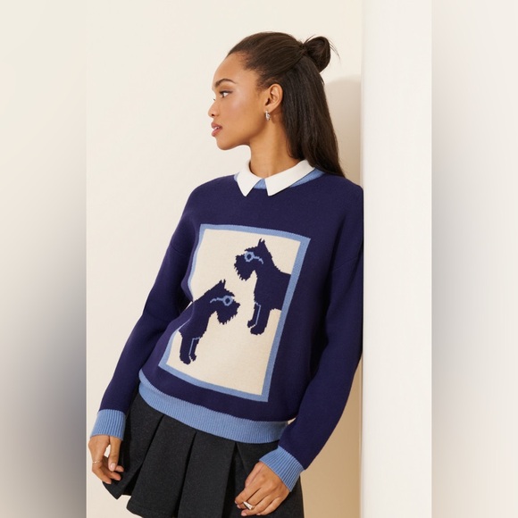 Dog Pattern Sweater - Picture 3 of 5